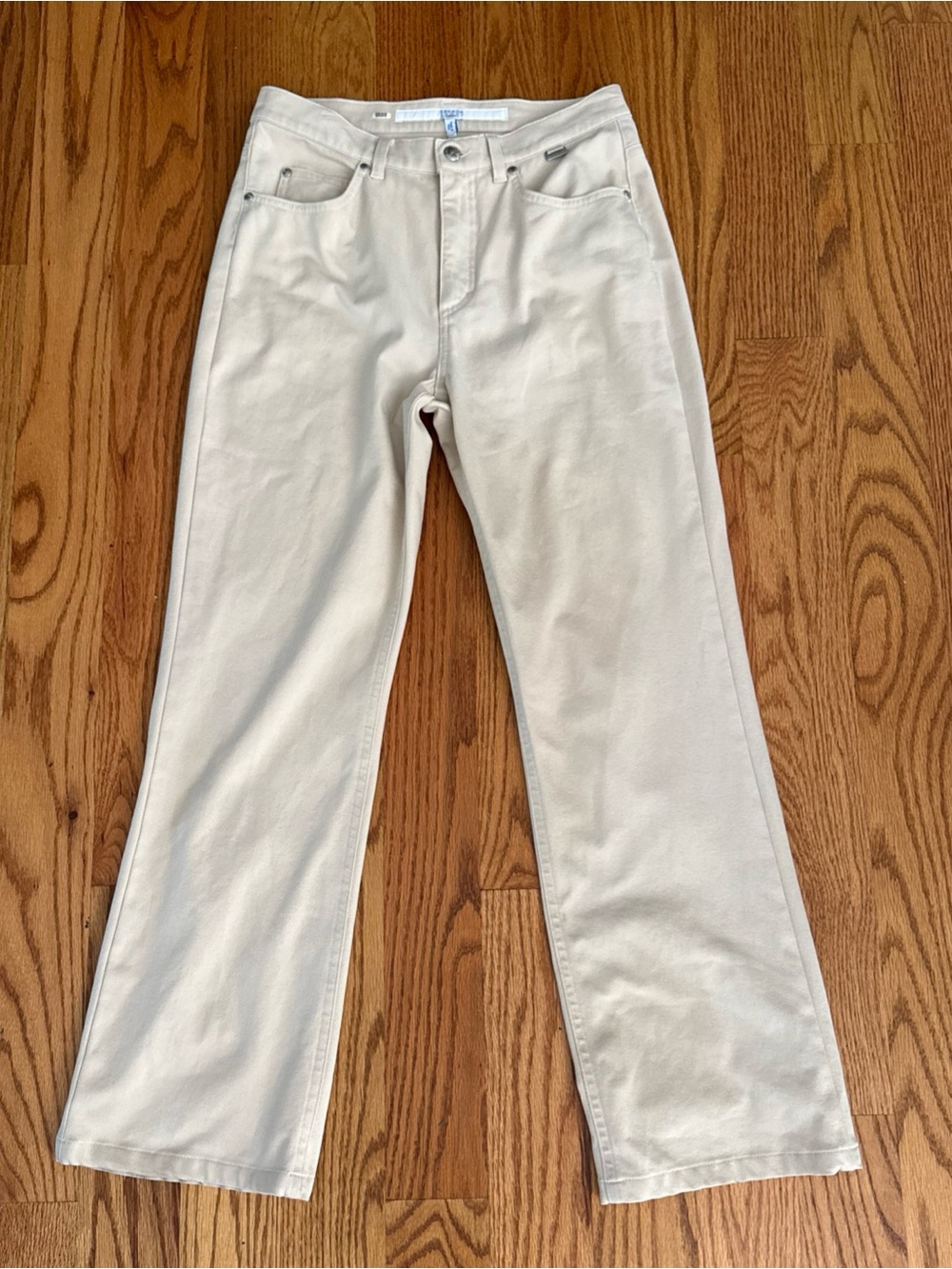 Escada Off-White Wide Leg Jeans